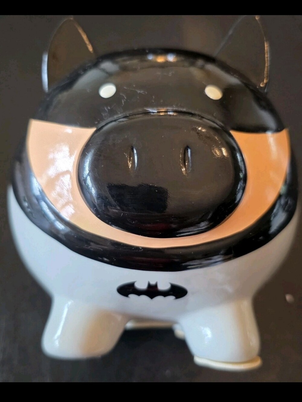 DC Comics Batman Pig Bat Pig Ceramic Coin Money Piggy Bank